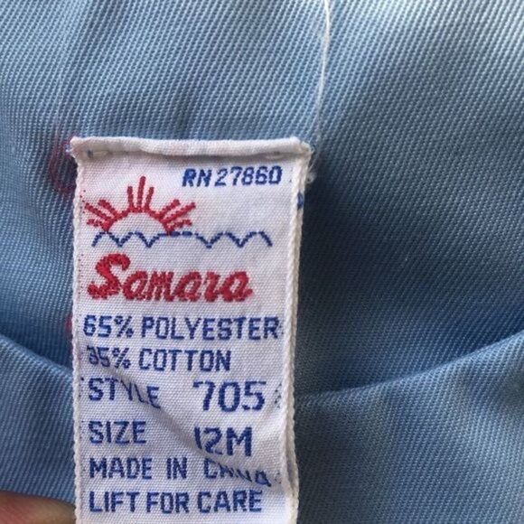 Samara Vintage y2k Baby Boy Sailor Romper size 12M - Picture 6 of 7